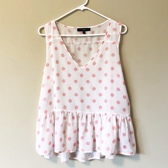 Sanctuary Tops - Sanctuary | Floaty peplum tank w/ pink flowers